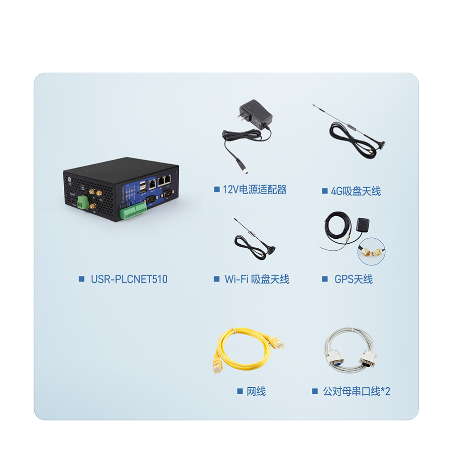 RS485/232/422轉以太網型PLC云網關發(fā)貨清單